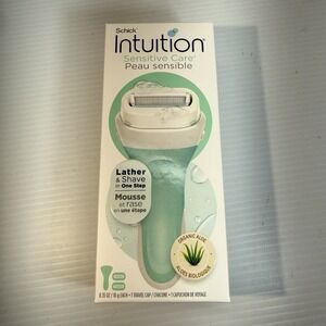 Intuition®, Sensitive Care®, Organic Aloe, 1 Razor, 2 Cartridges